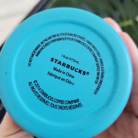 Starbucks| 16 Oz Grande Blue Stainless Steel Tumblr No Straw - Picture 3 of 8